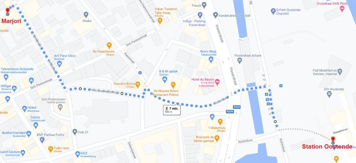 Marjori Met Gratis Parkeerplaats Appartement Oostende